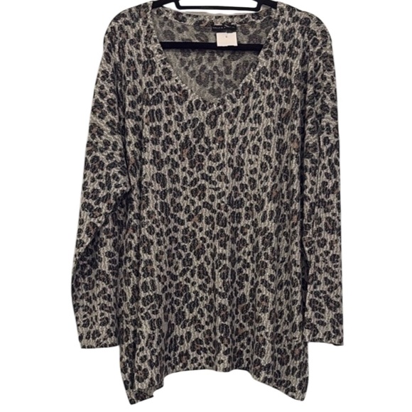 Nally & Millie Gray Long Sleeve Relaxed Sweater L/XL - Picture 1 of 5